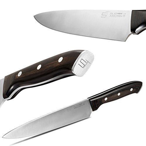 SILBERTHAL Chefmesser | 21 cm Klinge | Kochmesser, Küchenmesser | Fleischmesser | Ergonomischer Gri