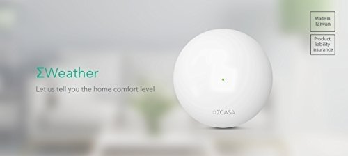 Sigma Casa Smart Weather Sensor - aktuelle Wetter-Daten Temperatur, Luftfeuchte und Luftdruck, Über