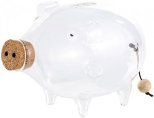 Sparschwein aus Glas