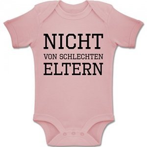 Nicht von schlechten Eltern - Kurzarm Baby-Strampler