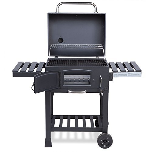 TAINO XL Smoker wahlweise mit Zubehör BBQ GRILLWAGEN Holzkohle Grill Grillkamin Standgrill Räucher