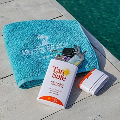 TanSafe - Tragbare Strand Safe - Sieht aus wie eine regelmäßige Sonnencreme und passt bequem in Ih