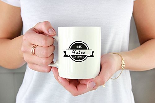 Tasse DEIN NAME - 100% Awesome - Kaffeetasse, Kaffeebecher, das ideale personalisierte Geschenk für
