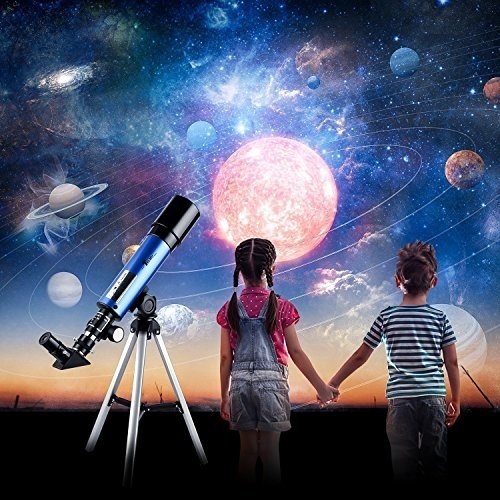 TELMU Kinder Teleskop 50mm Öffnung und 360mm Brennweite