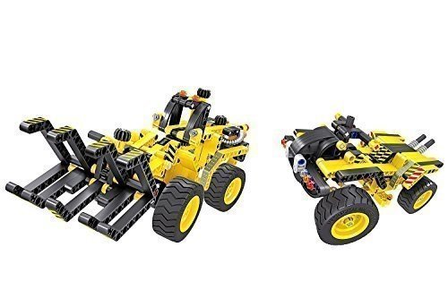 Teknotoys 85000053 - Active Bricks 2in1 Holzlader und Dünenbuggy