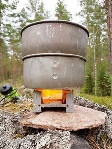 The Friendly Swede Taschenkocher inklusive Survival-Kit und Paracordtasche - Hobokocher Trekkingkoch