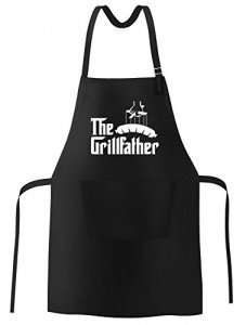 The Grillfather Grillschürze für Männer und Paten am Grill