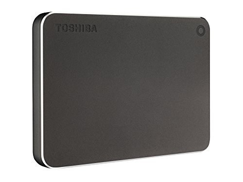 Toshiba Canvio 2TB Premium Externe Festplatte (6,4 cm (2,5 Zoll), USB 3.0) Dunkelgrau