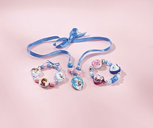 Totum Disney Frozen Die Eiskönigin Bastel-Set Armbänder für Mädchen (Kreativ-Set mit Amulett, ve