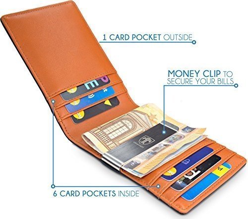 TRAVANDO Kreditkartenetui mit Geldklammer „RIO“ RFID