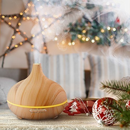 VicTsing 300ml Aroma Diffuser Luftbefeuchter Ultraschall LED Humidifier Aromatherapie Öle Diffusor 