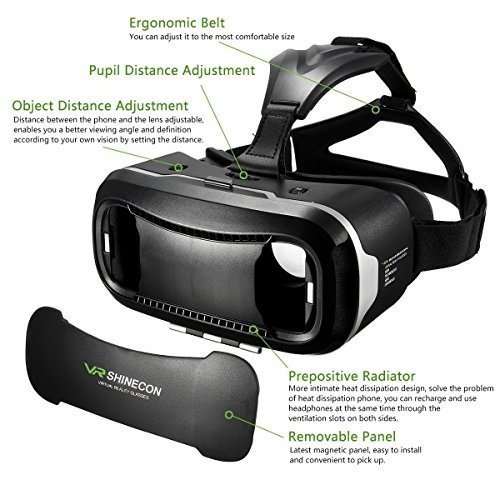 VR Brille,VR Headset,3D VR Brille, Virtuelle Realität Headset ,Virtual Reality Brille Headset für 