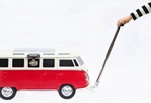 VW Bus Coolbox rot - Hochwertige Retro Kühlbox Volkswagen Bulli, Geschenkidee zu Weihnachten, VW Va