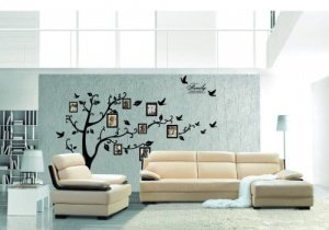 Wandtattoo Baum mit Bilderrahmen