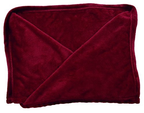 Walser Kuscheldecke Snuggle mit Ärmeln Rot