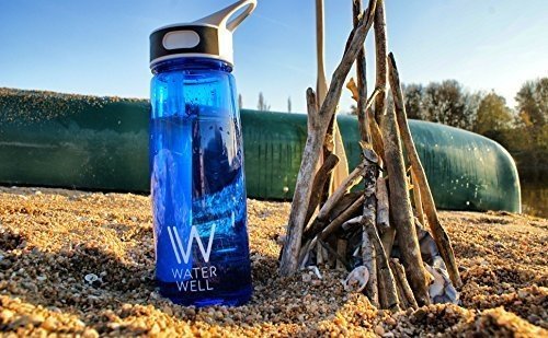 Wasserflasche für unterwegs – Reinigt Wasser durch die Beseitigung von 99,9% aller Bakterien