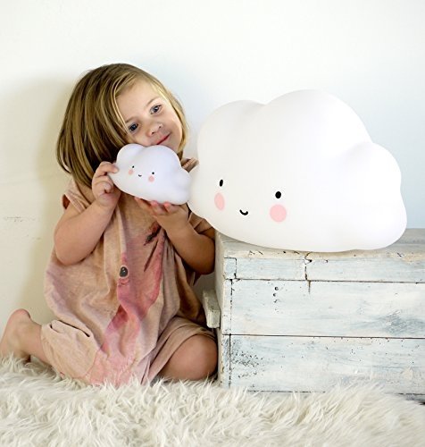 WINOMO Kinderzimmer Lampe Wolke Gesicht Nacht Licht Weiß Mini Wolke Lampe Spielzeug für Kinder Sch