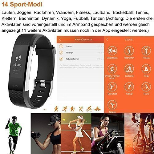 Willful Fitness Armband mit Pulsmesser