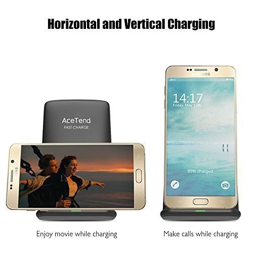 Wireless Charger, ACETEND Kabellos Laden für Samsung S9/S9 Plus/S8/S8 Plus,Note 8, S7/S7 Edge,Qi La