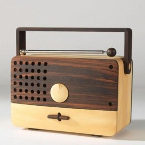 wooden radio