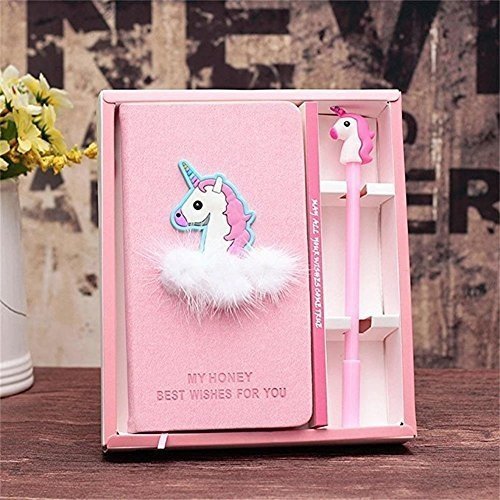 YANGTE Einhorn Notizbuch Mit Stift Set