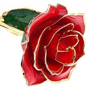 Echte vergoldete Rose