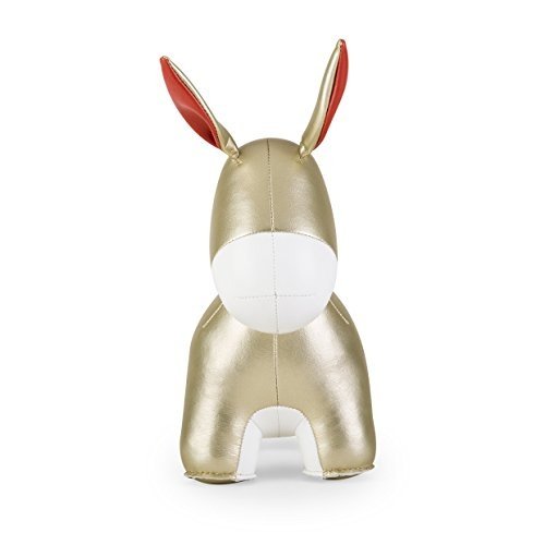 Züny Buchstütze - Donkey, Esel - gold/weiß - X-mas - 1 kg - 25.5 x 11 x 26 cm