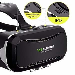 3D VR Headset, ELEGIANT Universal 3D VR Box Brille Einstellbar virtuelle Realität Brille Video Movi