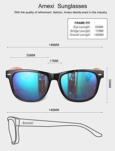 Amexi  Bambus-Sonnenbrille