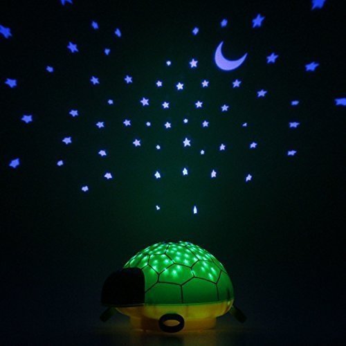 ANSMANN Sternenlicht Schildkröte LED Sternenhimmel-Projektor Nachtlicht Lampe Einschlafhilfe für B