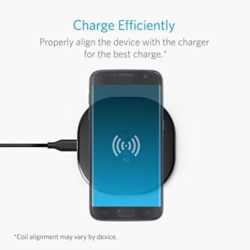 Anker 10W Fast Wireless Charger Drahtlose Induktive, Ladegerät für Samsung S7 / S6 / Edge / Plus /