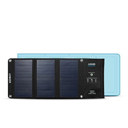 Anker PowerPort Solar Ladegerät 21W 2-Port, USB Solarladegerät für iPhone 7 / 7s / 6s / 6, iPad A