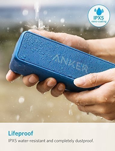 Anker SoundCore 2 Bluetooth Lautsprecher mit Dual-Treiber besserem Bass, 24 St Spielzeit, 20 M Reich
