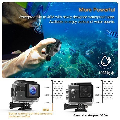 APEMAN Action Kamera WIFI sports cam 4K camera 20MP Ultra Full HD Unterwasserkamera Helmkamera wasse