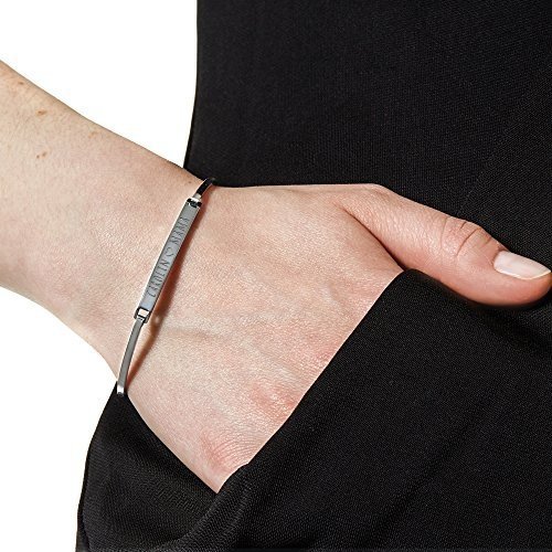 Armband aus Edelstahl mit Gravur Herz für Mama