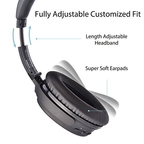 Avantree Bluetooth 4.1 Active Noise Cancelling Kopfhörer mit Mikrofon, Wireless / Wired Superleicht