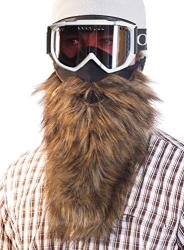 Beardski Goldsucher Skimaske mit Bart