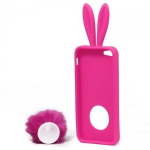 iPhone 5 S 5S "Bunny Bim" Silikoncase rosa pink