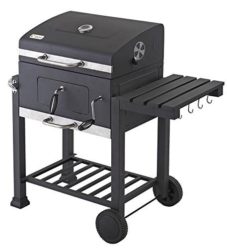 Bestseller Tepro 1061 Holzkohlegrill "Toronto" - mit Trolley inkl. Grillzange 34 cm und Grillzang 25