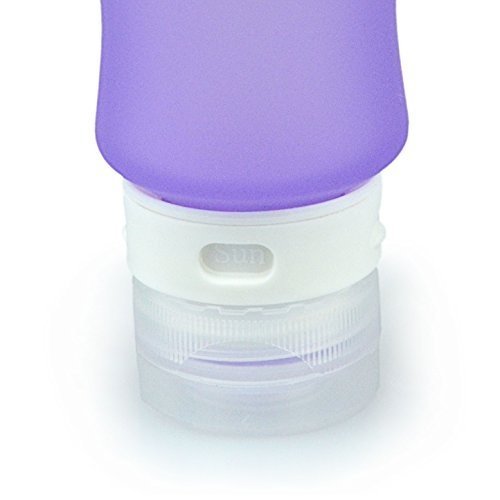 Blue Fox 3er SET tragbare Reiseflasche nachfüllbar, Shampoo, Lotion, Duschgel, Flasche mit Saugnapf