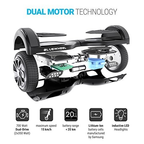 Bluewheel HX310s Self-Balance Hoverboard 6.5 mit 700W Motor, carbon