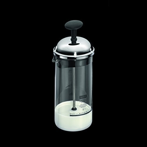 Bodum CHAMBORD Milchschäumer (Manuelles Aufschäumen, 0,08 liters) schwarz