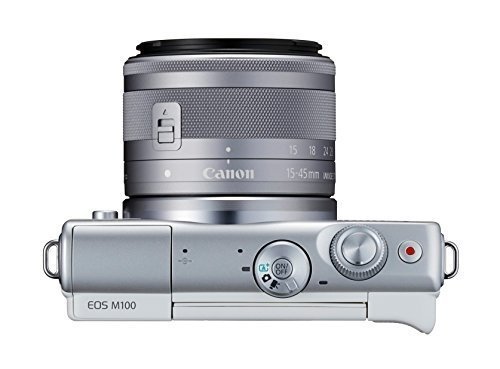 Canon EOS M100 Systemkamera (24,2MP, 7,5 cm (3 Zoll) Display, WLAN, NFC, Bluethooth, Full HD) Kit mi