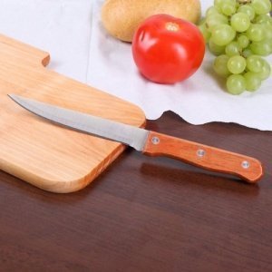 Cera & Toys Frühstücksbrettchen Set mit Messer - Gravur mit gewünschten Namen - Motiv: Vegetarier