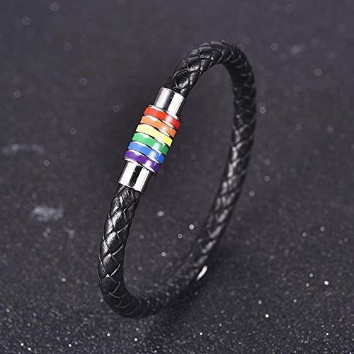 cholinchin Regenbogen Leder Armband