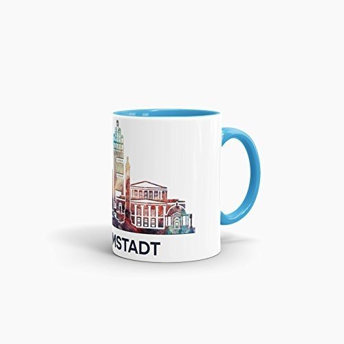 Darmstadt-Tasse "Skyline" - Kaffeetasse / Silhouette / Souvenir / Städte-Tasse / Cup / Mug / Becher