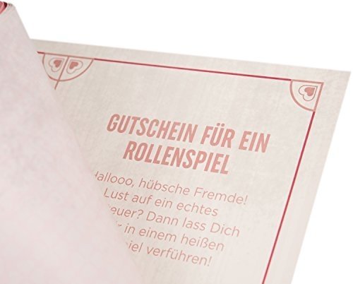 Deluxe Gutscheinheft 14 Gutscheine für Lust & Liebe, erotische Geschenkidee für Paare, Verwöhngut