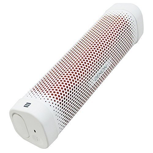 Denon DSB100WTEM Envaya Mini tragbarer Bluetooth Lautsprecher (NFC, AUX-Eingang, Mikrofon für Freis