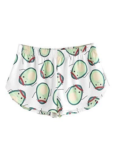 DIDK Damen Schlaf Anzug Set mit Avocado-Druck