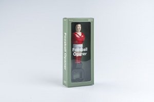 Doiy Dyfoosbre Foosball Bootle Opener, Flaschenöffner, 6,5 x 16 x 2 cm, Aluminium, rot